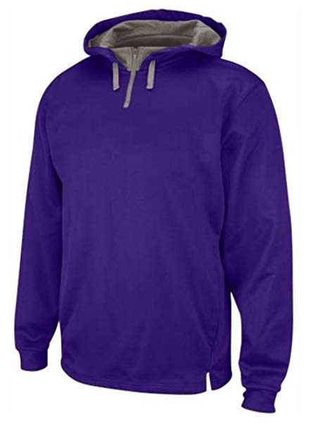 Amazon.com: Majestic Men's Therma Base Fleece Purple Pullover Zip
