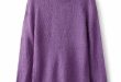 Classic Pullover Purple Sweaters Sweater Dresses For Women