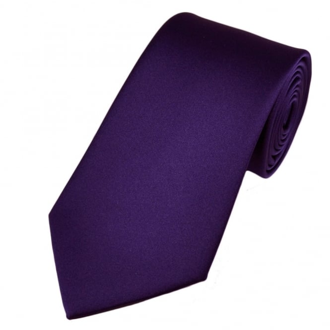 Plain Purple Satin Tie from Ties Planet UK
