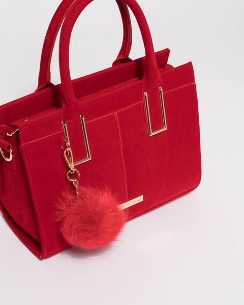 Red Velvet Stef Pom Pom Mini Bag u2013 Colette by Colette Hayman