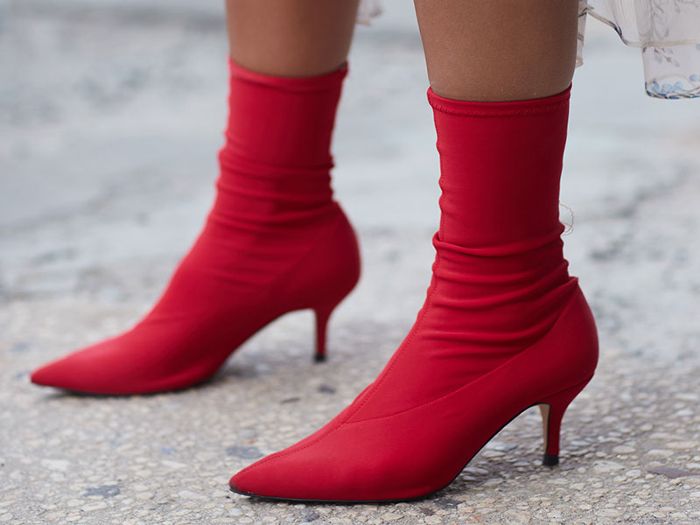 Red ankle boots – suitable for all seasons