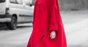 Autumn Red Cashmere Coat, Red Woman Coat, Trendy Coat | Advertise