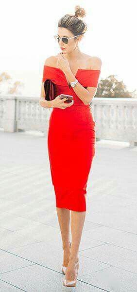 simple red dress, but absolutely stunning | threads. | Dresses