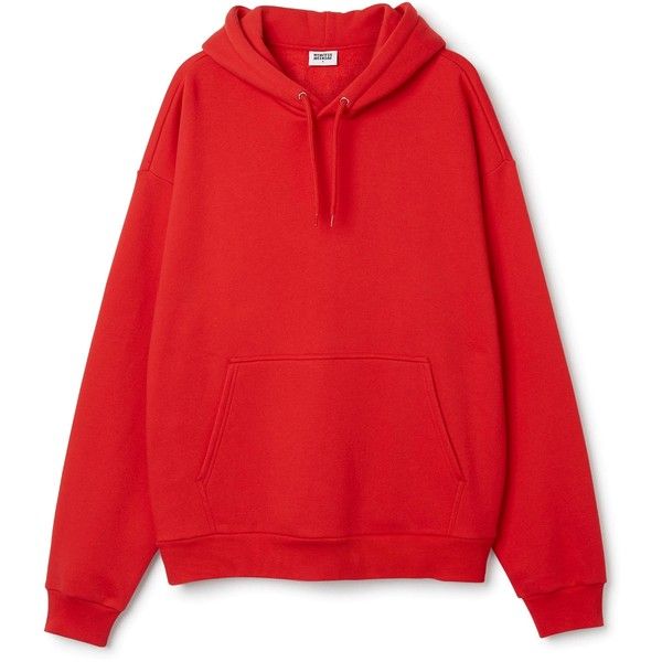 A red hoodie: casual part for fashionable men