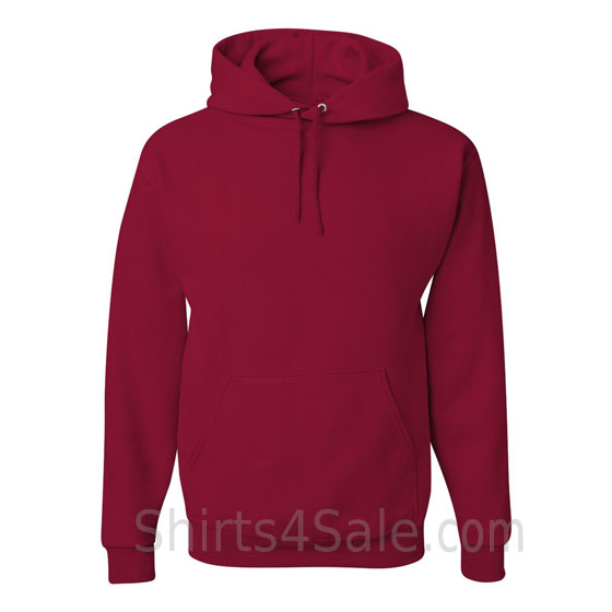 Jerzees NuBlend 50/50 Pullover Hood with Front Pocket - Dark Red