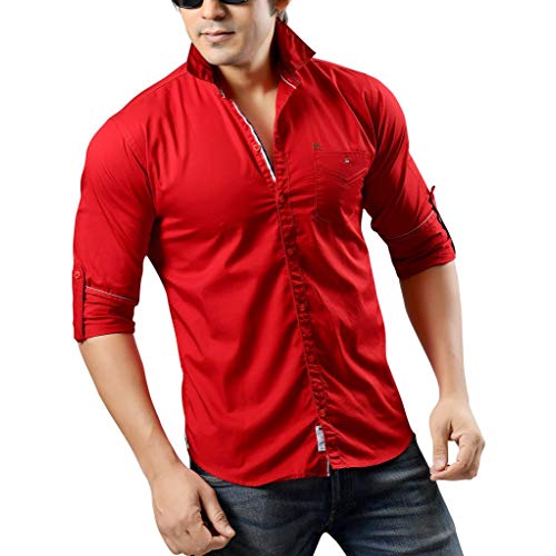 Red Shirt: Buy Red Shirt Online at Best Prices in India - Amazon.in