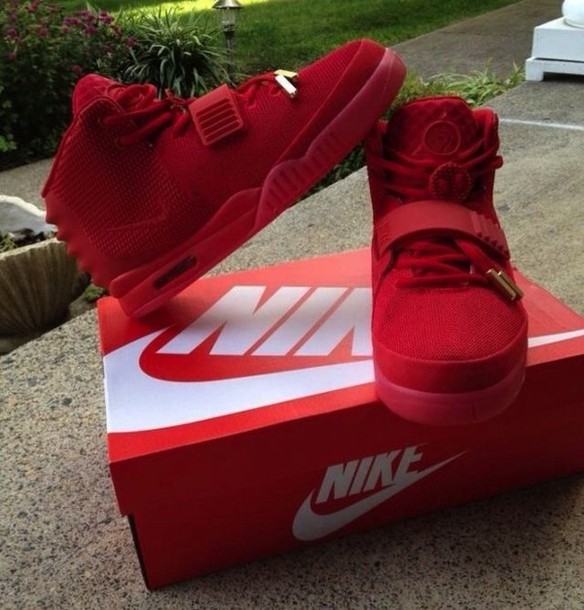 shoes, red sneakers, nike, suede, red, sneakers - Wheretoget