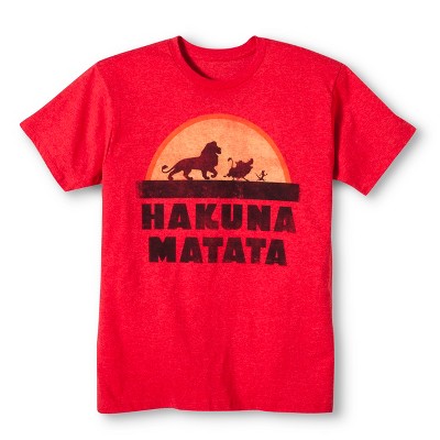 Men's Hakuna Matata® T-Shirt Red : Target