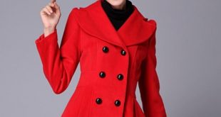 High Quality Wool Red Coat Fashion Trench Winter Coat For Women