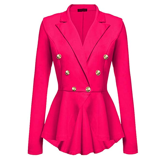 Amazon.com: B dressy Coat Black Red Women Elegant Jacket Female Work