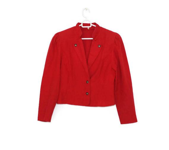 Red leather jackets for women