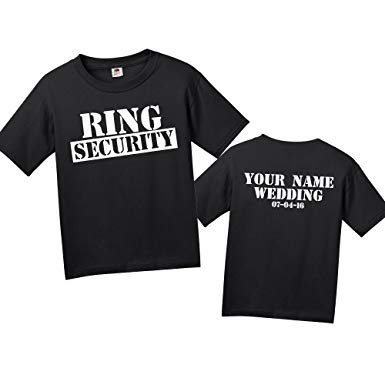 Amazon.com: Ring Security T-Shirt Personalized Custom Ring Bearer