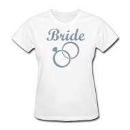 Vintage Designer Tshirts.com | Bride to Be - Wedding Rings - Womens