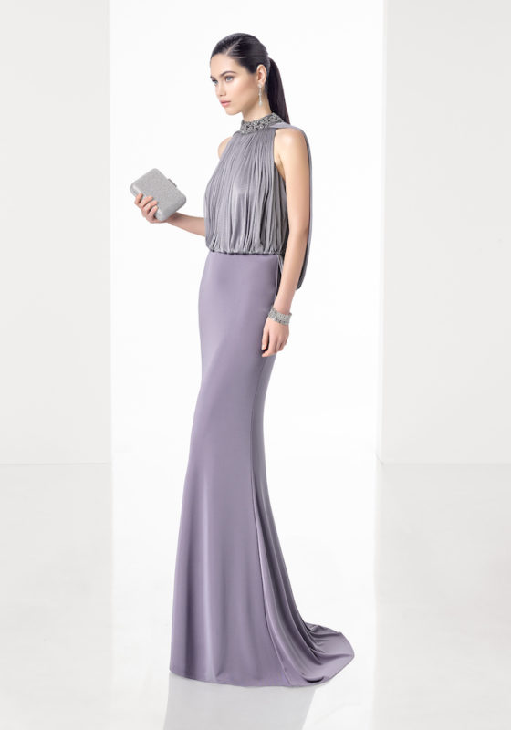 Rosa Clara Cocktail | Purple Evening Dress in Crepe | DBR Weddings