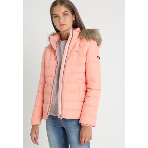 Down Jackets ESSENTIAL HOODED - Down jacket Tommy Jeans coral almond