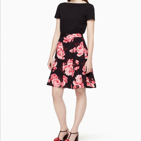 kate spade Skirts | Rosa Crepe Skirt | Poshmark