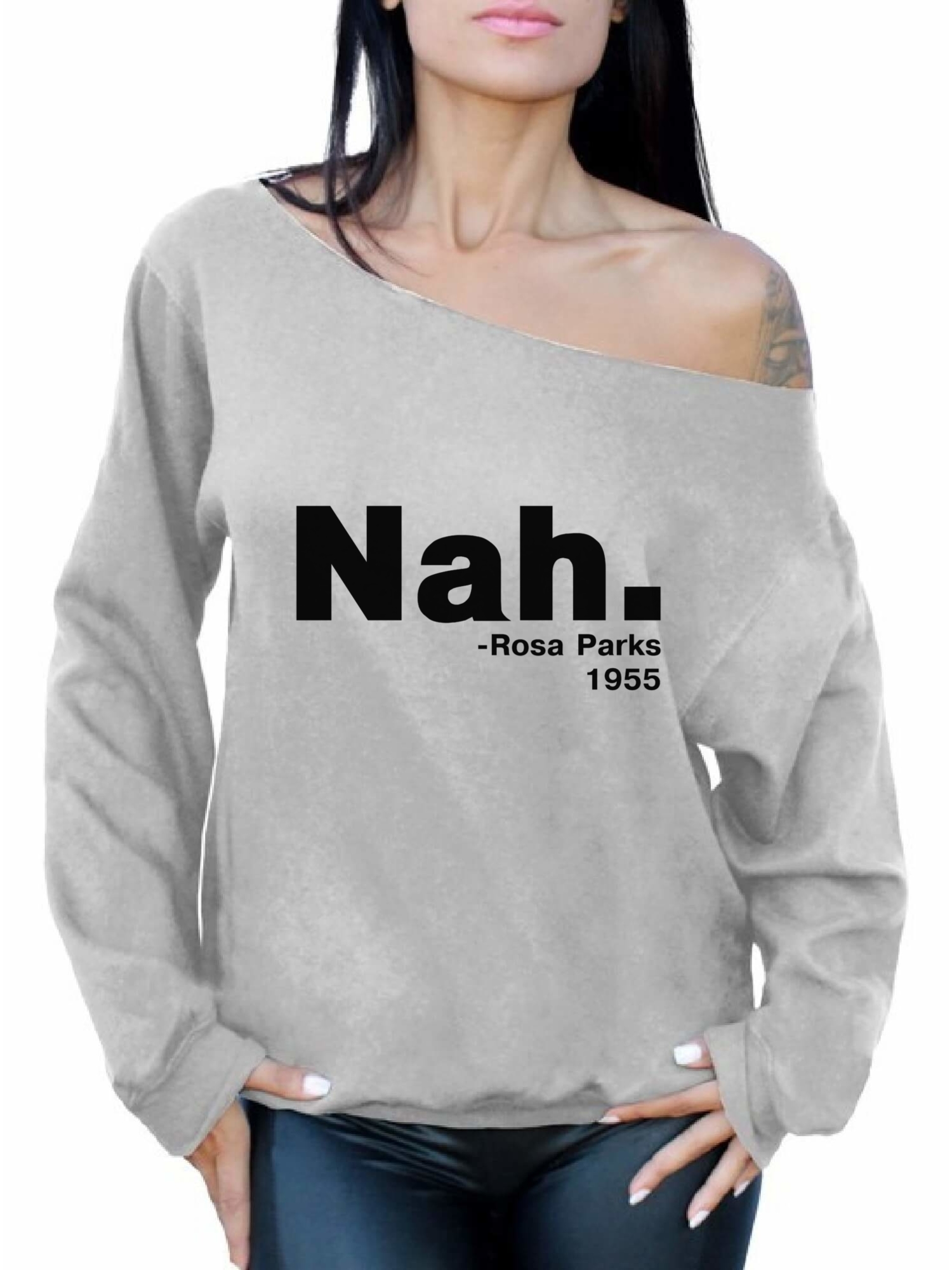 Awkward Styles - Awkward Styles Women's Rosa Parks Nah Graphic Off