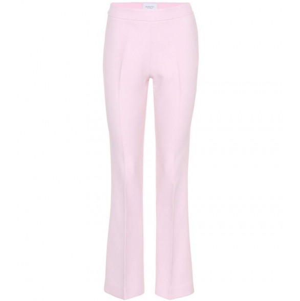 Low Cost Giambattista Valli Cotton-blend Cropped Trousers Rosa