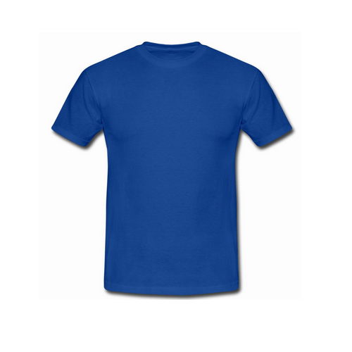 Mens Cotton Blue Round Neck T Shirts, Rs 95 /piece, Usha Creations