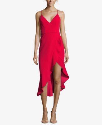 XSCAPE Petite Ruffled Asymmetrical Dress - Dresses - Petites - Macy's