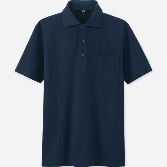 MEN Dry Shirt Collar Polo Shirt (Semi-Wide) - Polo Shirts - TOPS