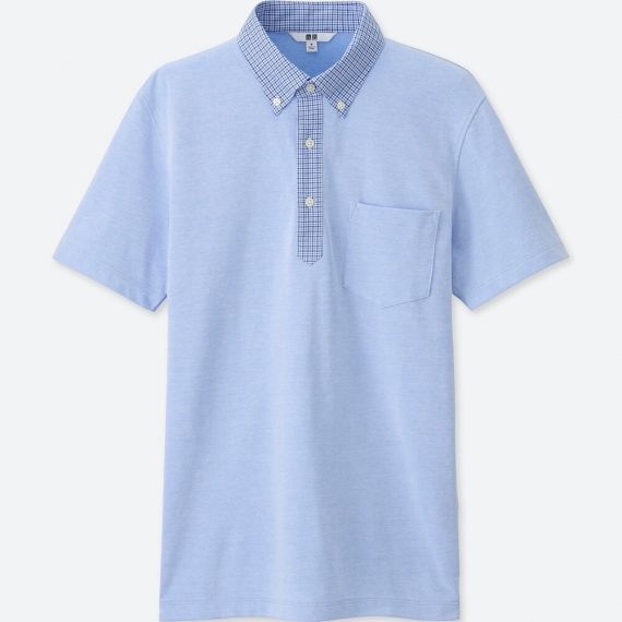 MEN Dry Shirt Collar Polo Shirt (Button-Down) - Polo Shirts - TOPS