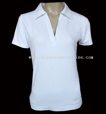 wholesale Ladies T-shirt W/Collar-buy discount Ladies T-shirt W