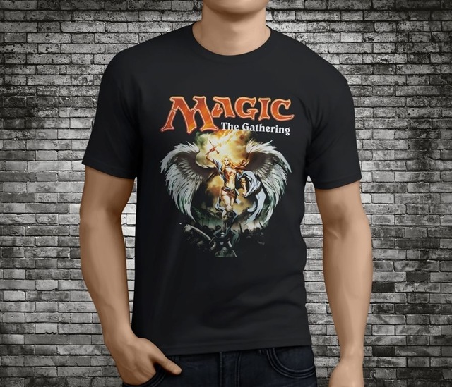 Brand Cotton Clothing Male Slim Fit T Shirt Casual Mtg Magic The