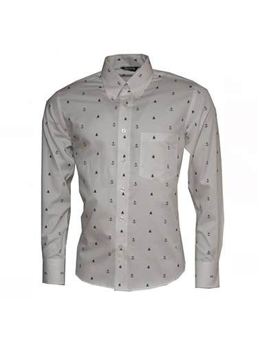 Platinum Relco Anchor Pattern Shirt - Shirts And Things