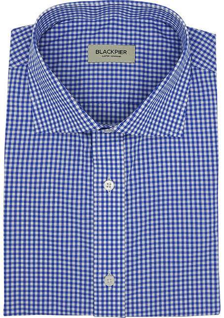 Blue Vichy Check Shirt for man - Blackpier.com