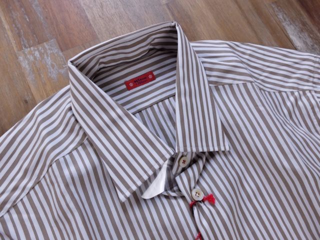 Kiton Shirt Striped Napoli Italy Gents Authentic Size 41 / 16 | eBay
