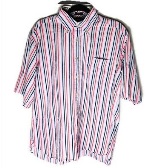 Tommy Hilfiger Shirts | Button Up Shirt Size L 80s 2 Ply | Poshmark
