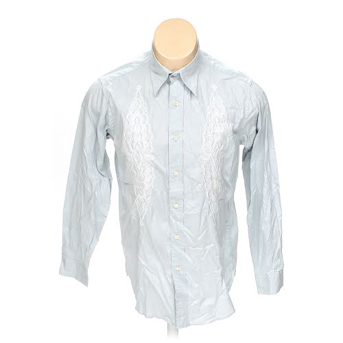 Lucky Brand Cotton Button-up Long Sleeve Shirt, Size M, Grey