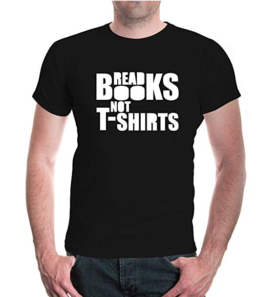 Amazon.com: T-Shirt Read Books not T-Shirts-XXXL-black-white: Clothing
