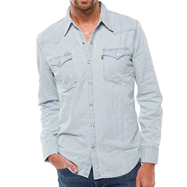 LEVI'S - Casual Shirts - Men - Western Press-Studs Bleached Shirt
