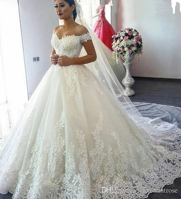 Vintage Princess Style Wedding Dresses In Turkey Off Shoulder Short