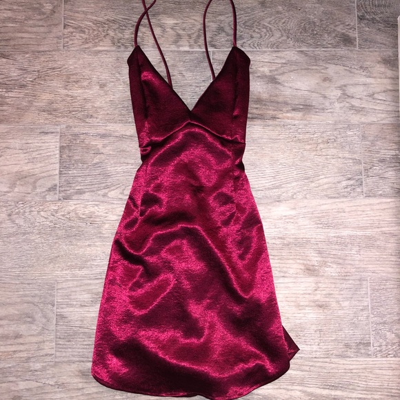 Windsor Dresses | Red Silk Dress | Poshmark