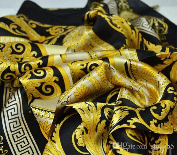 Wholesale The Famous Style 100% Silk Scarves Of Woman And Men Solid