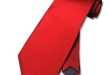 100% SILK Solid Rose RED Neck Tie. Men's NeckTie. at Amazon Men's