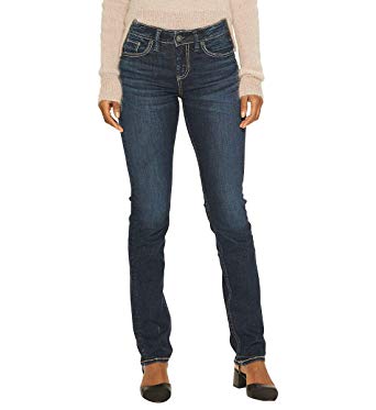 Amazon.com: Silver Jeans Co. Women's Avery Curvy Fit High-Rise