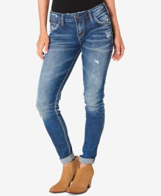 Silver Jeans Co. Mid Rise Girlfriend Jeans - Jeans - Women - Macy's
