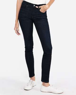 Mid Rise Ripped Super Skinny Jeans | Express
