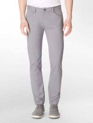 slim fit 4-pocket sateen pants | Calvin Klein