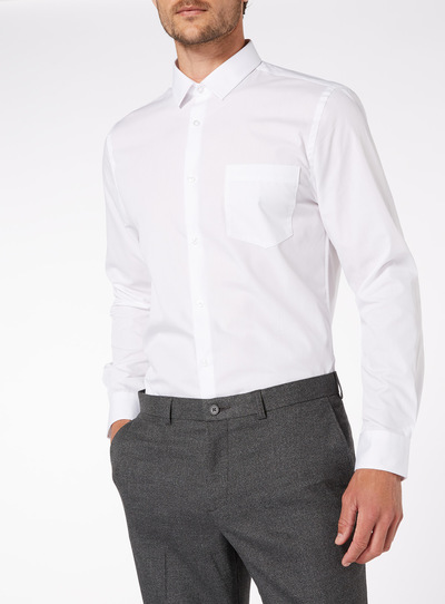 Menswear White Slim Fit Shirts 2 Pack | Tu clothing