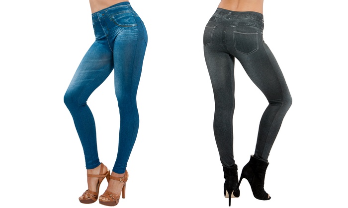 Up To 55% Off on Genie Women's Jeggings (2-Pack) | Groupon Goods