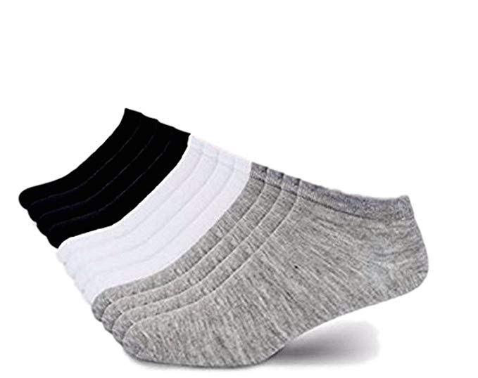 I&S Men's 12 Pack Low Cut No Show Ankle Socks - Socks Men Size 10-13