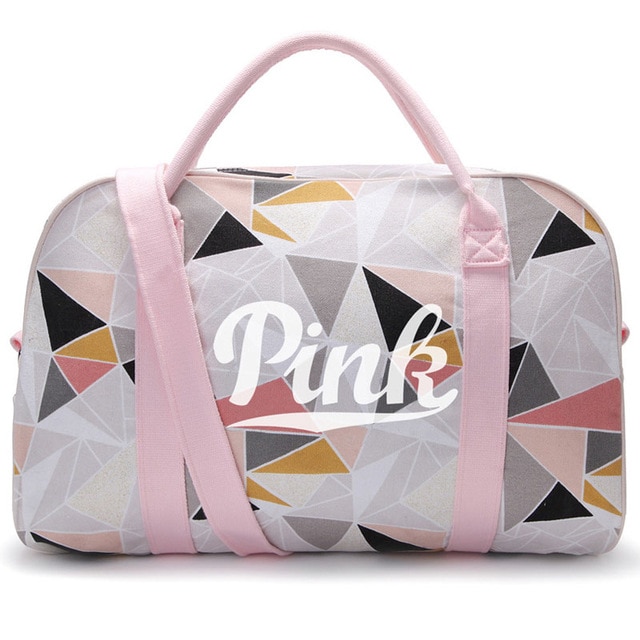 Girl Canvas PINK Sneaker Sports Bag for Women Fitness Gym Bag