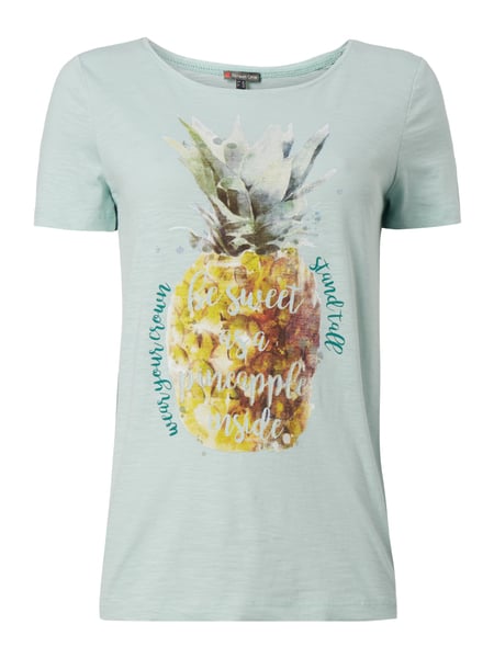 STREET-ONE T-Shirt mit Ananas-Print in Grün online kaufen (9663333