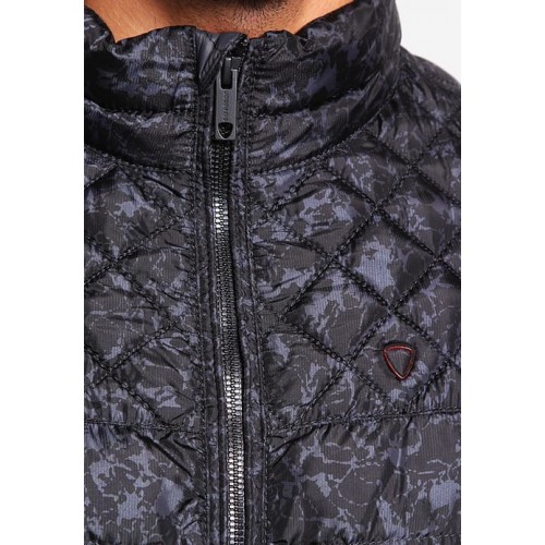 Strellson 4SEASONS - Winter jacket - grey Lined collar Zip pockets