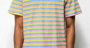 Odd Future OF Pink, Blue & Yellow Striped T-Shirt | Zumiez